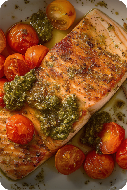 A High-Protein Pesto Salmon Recipe That’s Healthy and Fast 