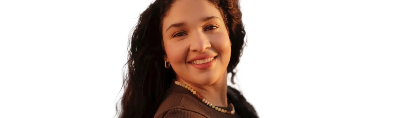 Happy woman who lost weight