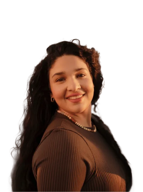 Happy woman who lost weight