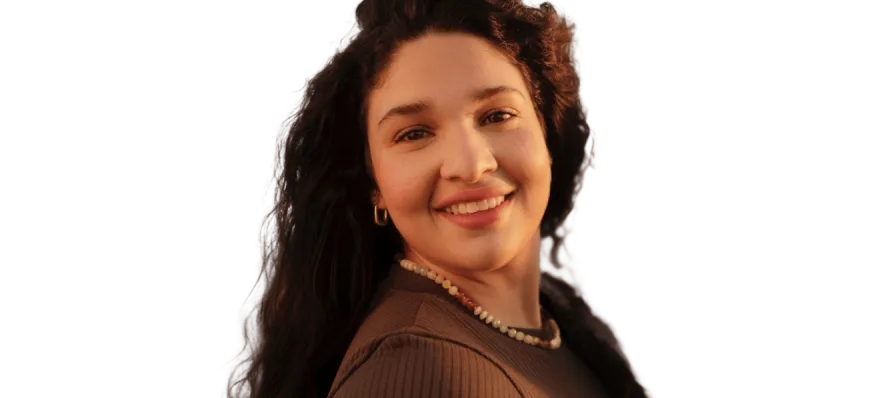 Happy woman who lost weight